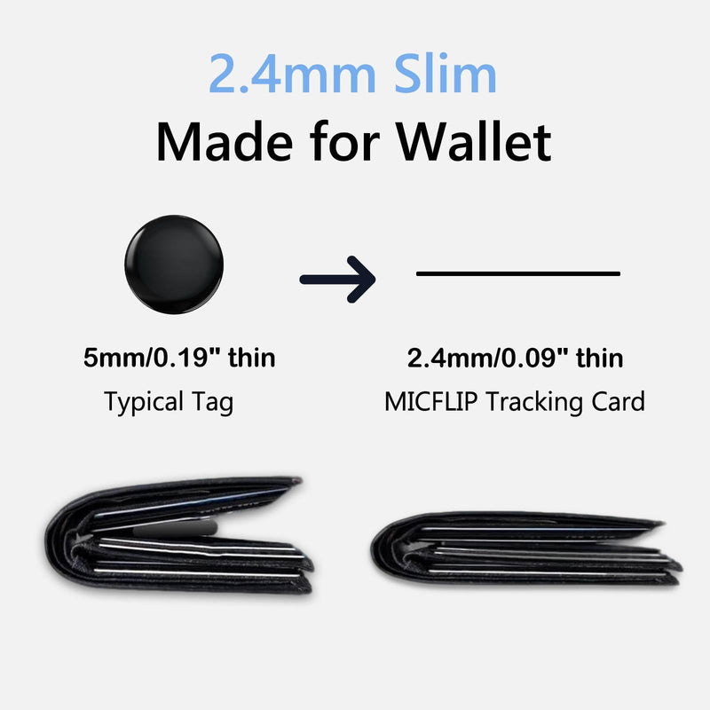 2026 Slim Wallet Tracker Card PRO, Only for Samsung SmartThing | 0.07in Ultra-Thin Credit, Wireless Charge,Samsung certified, 7 Day Location History, Waterproof, for Wallet Luggage Passport 1 Pack