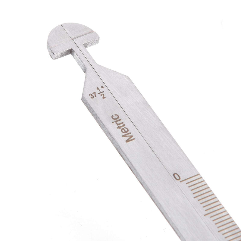 Hi Lo Welding Gauge Inch Gage, Stainless Steel Test Ulnar Welder Inspection Pitch Gauge for Welding Measurement Tools