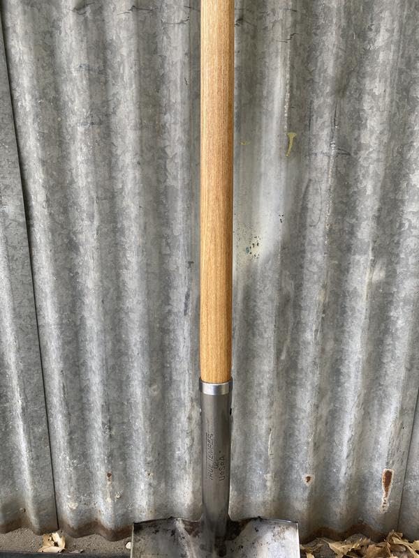 Rocky Mountain Goods Replacement Wood Shovel Handle 54” - Strong Hardwood Handle with Socket Pattern and 3/4” Eye - Hanging Hook - May Need Altering for Some Shovel Models - 6" Chuck