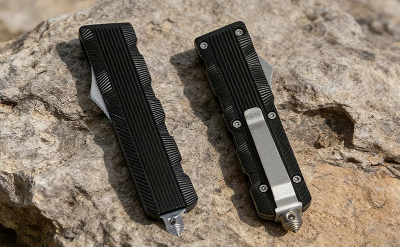 Outdoor Pocket Knife, Portable Camping Knife with Belt Clip, for Camping, Hunting, and Survival