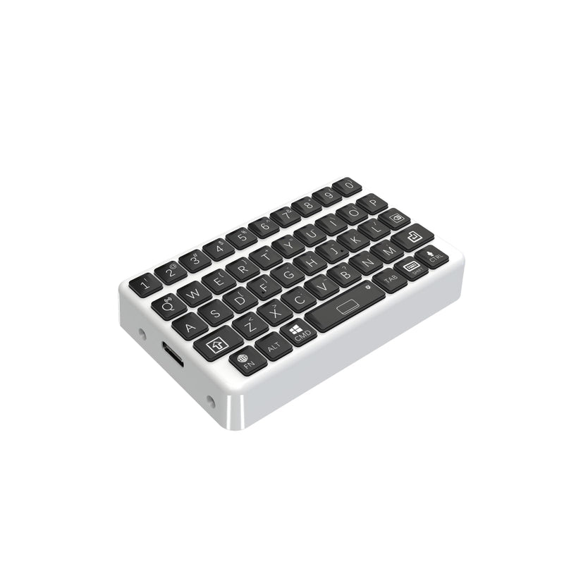 EXknight Mini Keyboard - Wireless Bluetooth Keyboard, Retro Clicky Style | Black&White, Compatible With iOS, iPhone, iPad, Mac, Android, Smartphone & Tablet White&Black