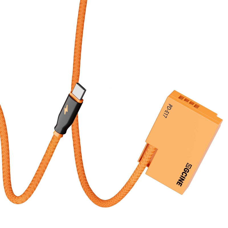 USB-C PD to LPE17 Dummy Battery Cable, DR-E18 DC Coupler Replacement | for Canon R8 RP R10 R50 R50 V R100 77D 850D 800D 760D 750D, Rebel T8i SL3 SL2; 8.4V Output, braided, non-pop-up