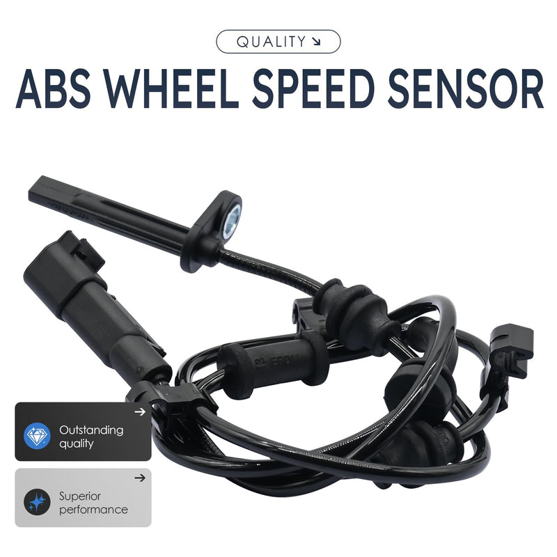 2Pcs Rear Left and Right Abs Wheel Speed Sensor Compatible with Jeep Cherokee 4779897Ac Als2806 W/Off Road Suspension 15 16 17 18 2015 2016 2017 2018