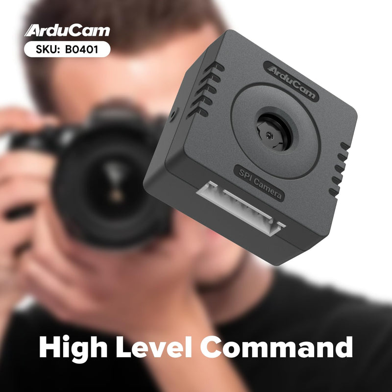 Arducam Mega 5MP SPI Camera, Autofocus Arduino Camera Module, Compatible with Any MCU, Arduino UNO Mega2560 Board, Raspberry Pi