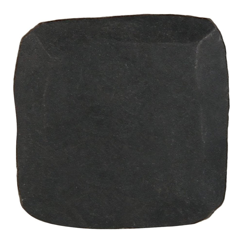 Set of 12 Rectangular Flat Head Decorative Iron Nails, 3/4 X 1 Inch, Natural Black Iron Finish 3/4" x 1" Set of 12