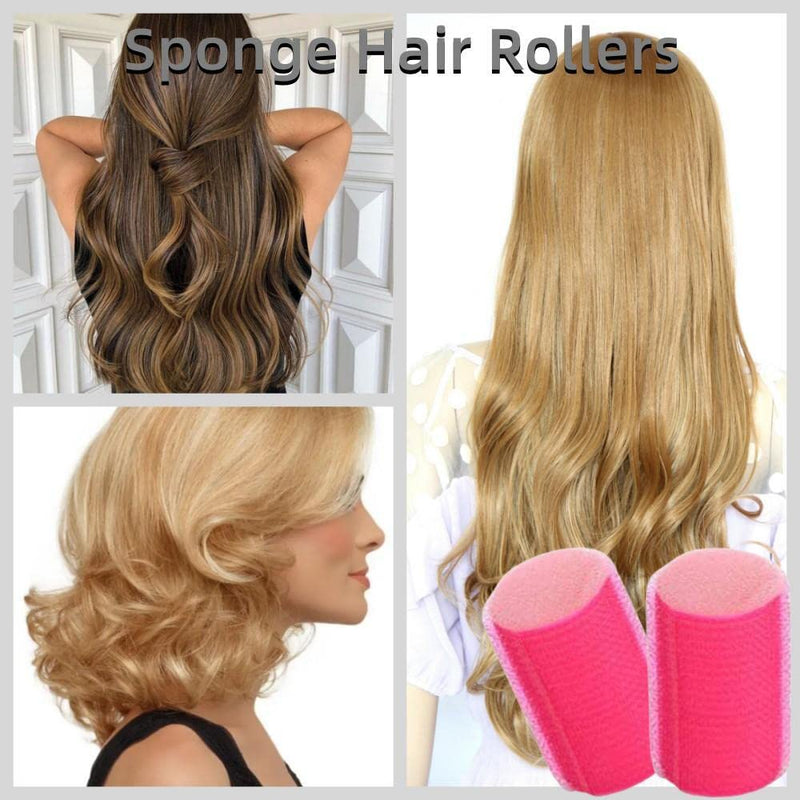 6 Pcs Sponge Hair Rollers Foam Curlers Tools Hairdressing Curlers Tools Hair Styling for Women and Girls (Random Color) (6) 6