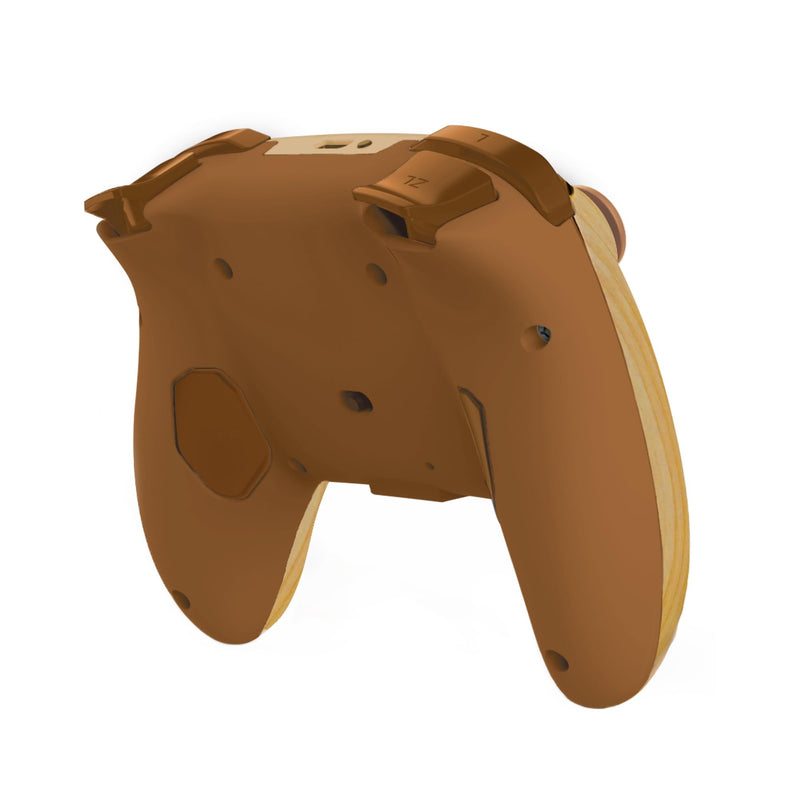 HORI Wireless HORIPAD Turbo (Animal Crossing Wood Brown) for Nintendo Switch 2 – Rechargeable Controller - Officially Licensed by Nintendo