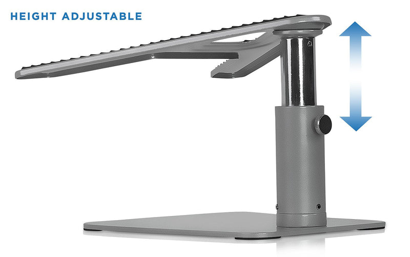 Mount-It! Adjustable Height Laptop Stand for MacBook | Ergonomic Laptop Stand Riser | Tilted Laptop Lift for MacBook Air, MacBook Pro and 11-15 inch Laptops