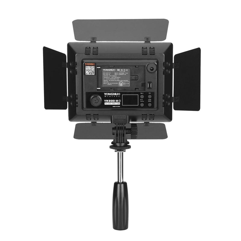 YONGNUO YN300 III YN-300 III LED Camera Video Light with 12V2A AC Adapter Adjustable Color Temperature 3200K-5600K YN300III with AC adapter