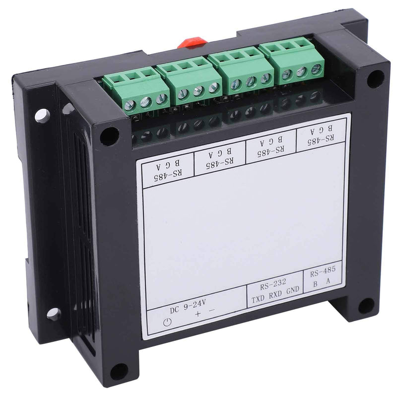 4‑Channel Industrial Grade Repeater, 9-24V 0.5-1.2W RS485 Hub with Built‑in DC/DC Isolated Power Supply Module Photoelectric Isolation Repeater for Long‑Term Stable