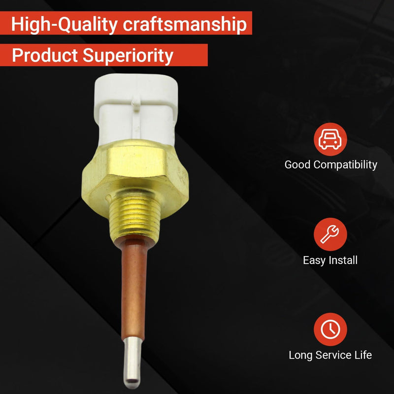 Low Coolant Level Sensor 904-7252 Compatible with Detroit Freightliner Cummins Series Trucks 3/8" O-Ring Thread-2 Pins Replaces 23522855 23526907 650648