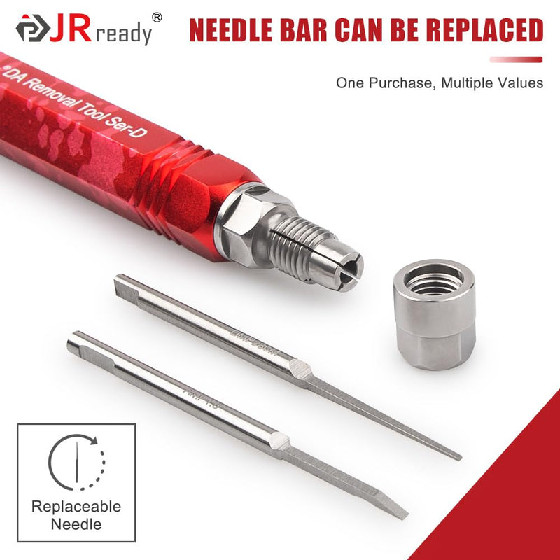 JRready ST5258 Electrical Pin Extractor Tool Kit with 6PCS Replacement Tips for AMP/Metri Pack/TE/JST/Deutsch Connectors, Pin Removal Tool Perfect for Car Repair Electrical Harness terminals