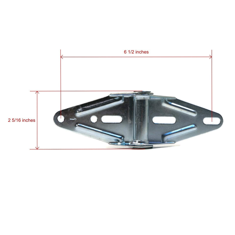 The ROP Shop 6-Pack - Garage Door #1 Hinges, 18 Gauge, Narrow Body for Center & Edge Mount