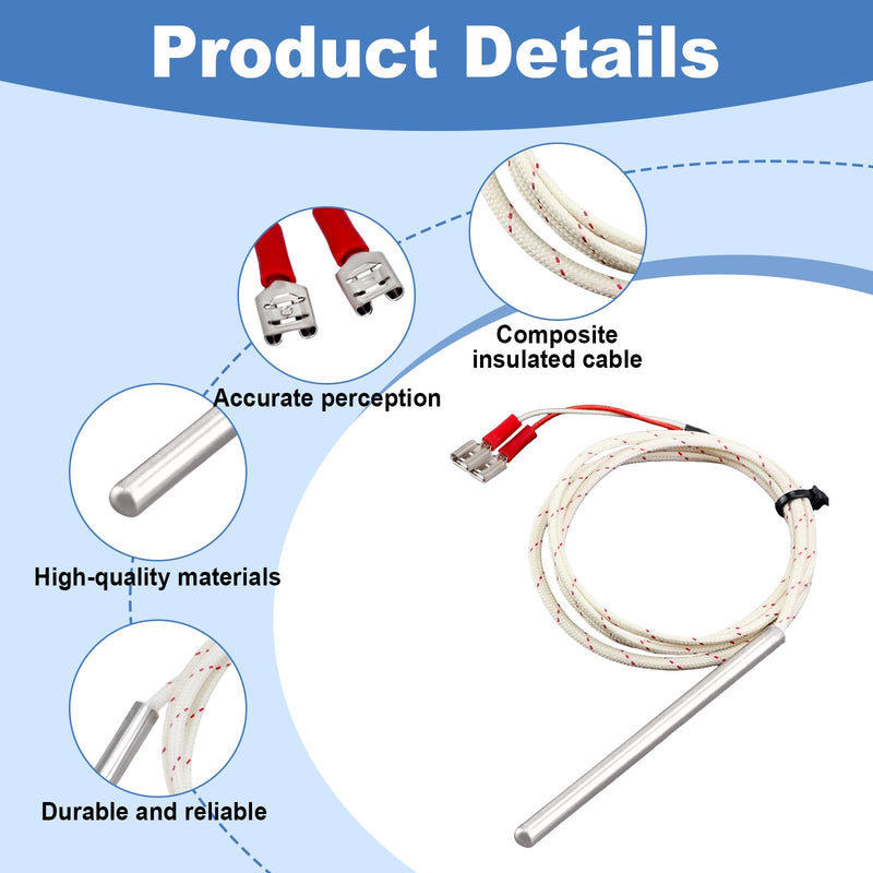 353589-1 Oven Temperature Sensor Probe Compatible with Vulcan Hart Commercial Ovens WKGD ECO2D ECO4D ECO6D GCO2D GCO4S SG4D SG6D VC4EC VC4GD VC4GS VC6EC VC6ED, Replacement 00-353589-00001 354319-1