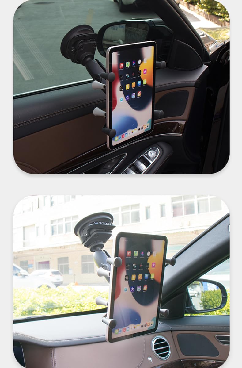 Strg Phone Mount with Twist-Lock Suction Cup Base, Universal Phone Holder for Car Truck Vehicle Windshields Window and More Smooth Surface