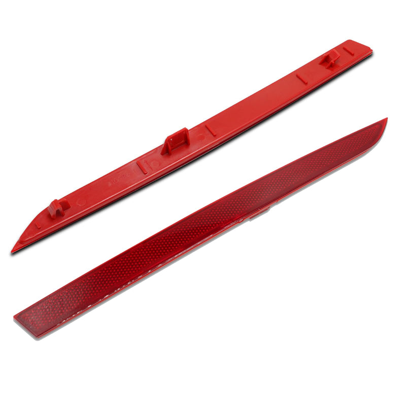 Jaronx Compatible with BMW Rear Bumper Reflector for 3 Series F30 Sedan/F31 Touring M Sport 2013-2018,for BMW 63147847165 63147847166 Left/Right Rear Bumper Red Marker Tail Reflector Light Replacement