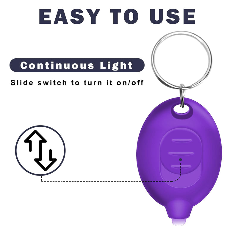 395nm UV Flashlight Mini Keychain Purple - Portable UV Black Light with 2X CR1220 Batteries, Compact Leak & Stain Detector for Home, Travel, Outdoors (100 Units) 100