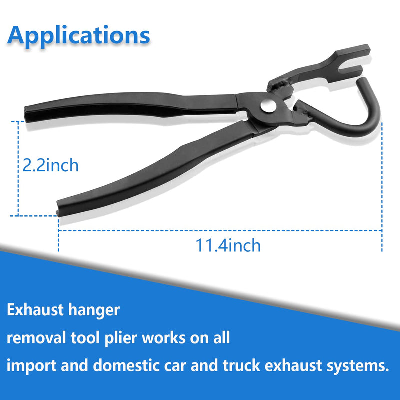 Exhaust Hanger Removal Tool,Rubber Bracket and Exhaust Hanger Separation Exhaust Pliers,Compatible with All Exhaust Rubber Hangers