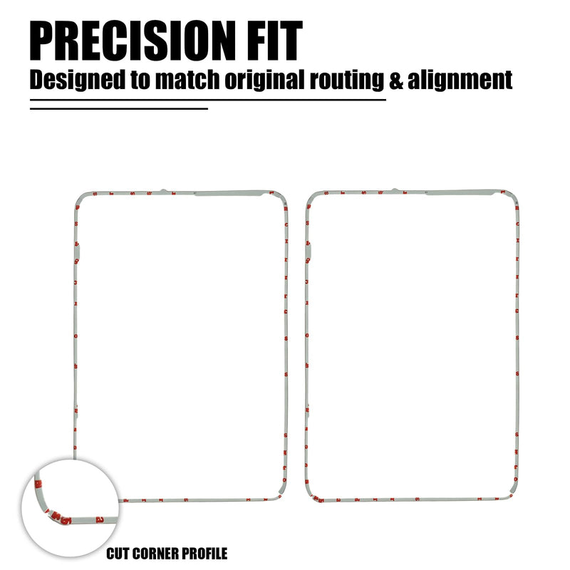 2PCS for iPad Air 6th Gen Screen Adhesive Replacement for iPad Air 2024 11 inch Front Touch Panel LCD Bezel Frame Pre-Cut Tape Sticker Glue Fit for Model: A2903 A2904 A2902