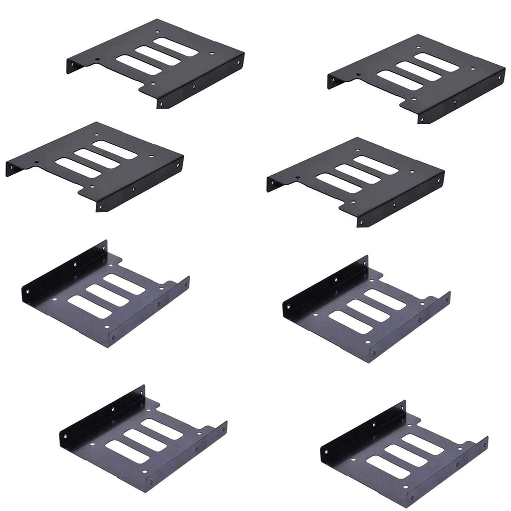 2.5" to 3.5" SSD HDD Hard Drive Adapter Bay Holder Mounting Bracket (8 Pack) 8 Pack