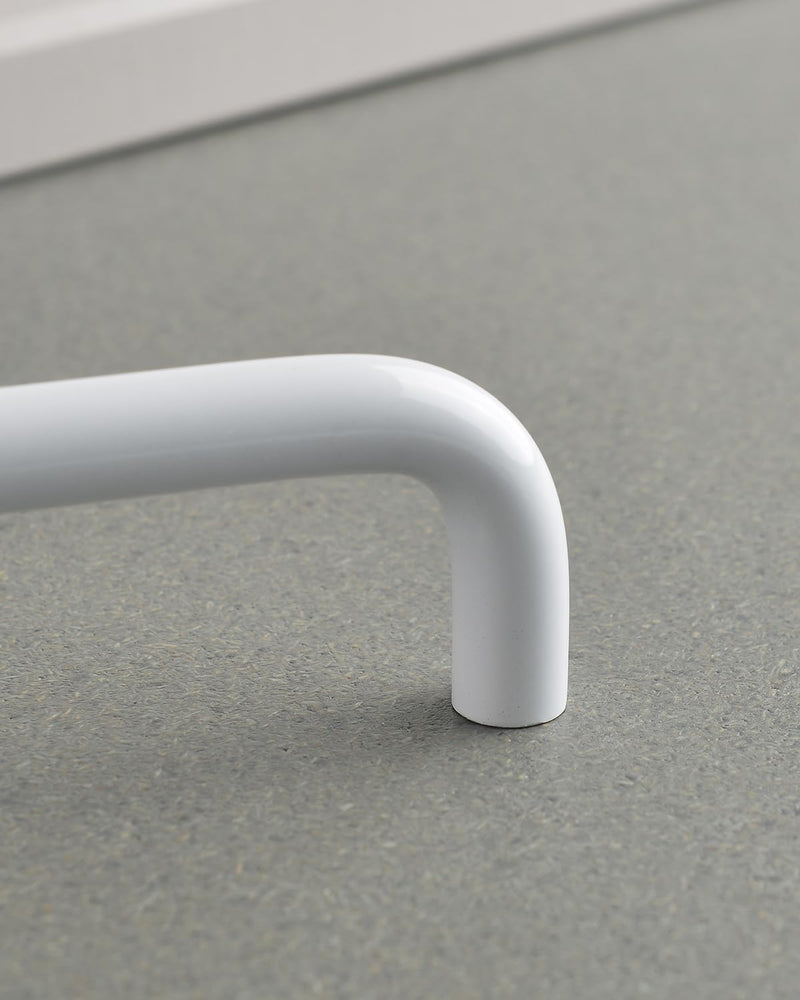 5 Pack White Kitchen Cabinet Handles 12.6 Inch Hole Center Long Handle Wardrobe Pulls Drawer Bathroom Cabinet Handles Bedroom Closet Door Pulls (5, Bright White, 12.6 Inch(320mm)) 12.6 Inch(320mm) 5