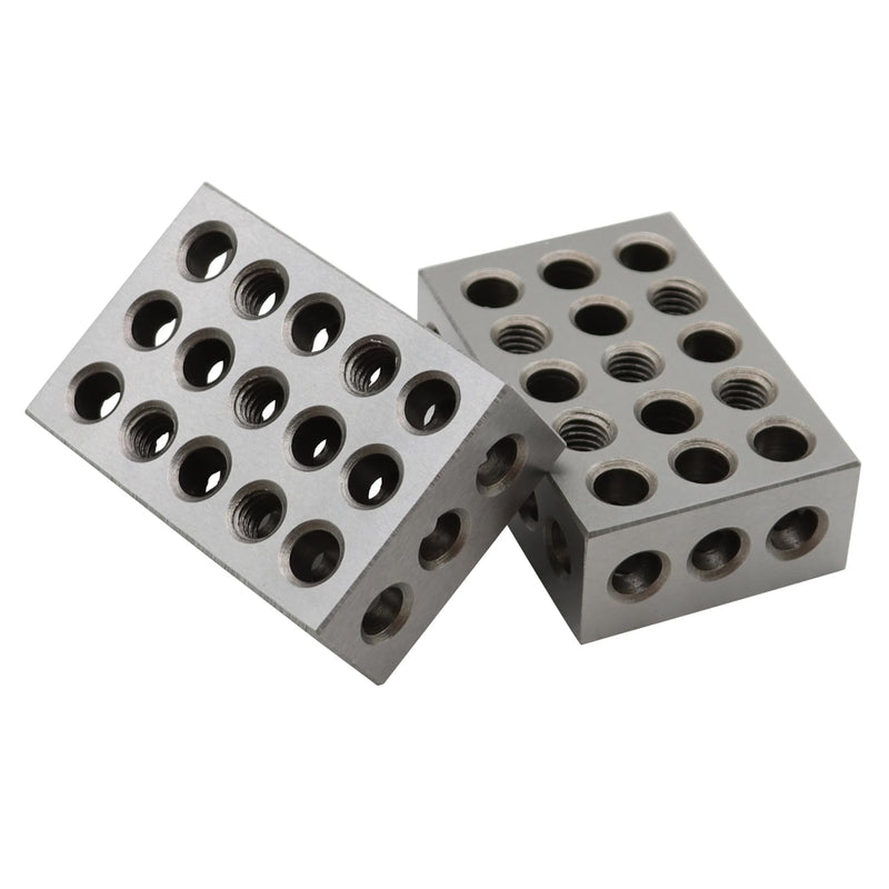 123 Blocks 23 Holes 1 2 3 Block Within .0002" Tolerances 3-2-1 Blocks Set Used for Calibrating Equipment