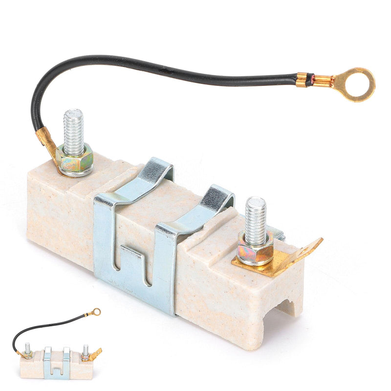 Ignition Coil Resistor, Metal Ceramic Ballast Resistor Wear Resistance Device Automotive Replacement Parts Accessories for 1.5 Ohm Classic Car Automobile Fuel Injection Resistor Units 1PC