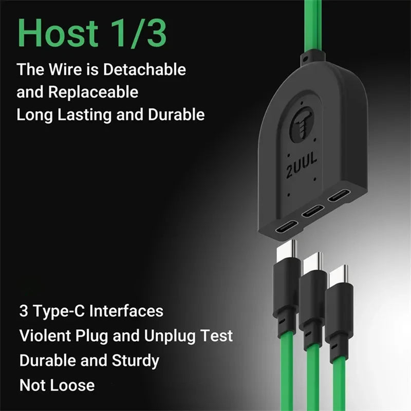 DIYPHONE PW02 Power Cable for iPhone 7-16 Pro Max,Android Phone Power Boot Control Cable Phone Motherboard Activation Boot Cable with 3 Type-C Interfaces Efficient Detection PW02 (For iPhone)