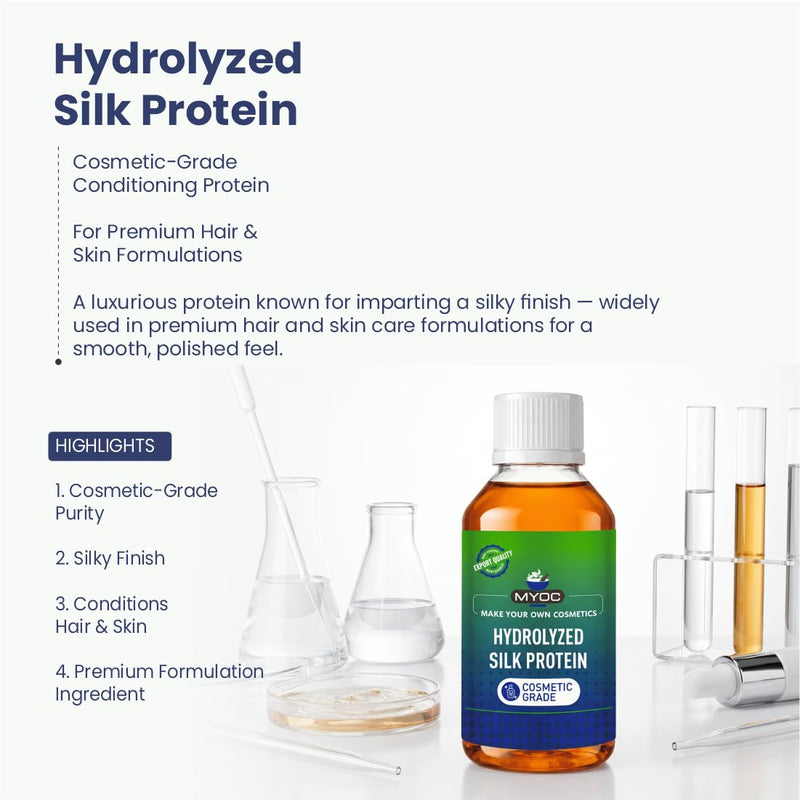 Hydrolyzed Silk Protein, 120 ml / 4.06 Fl Oz, Cosmetic Grade | Care Formulations