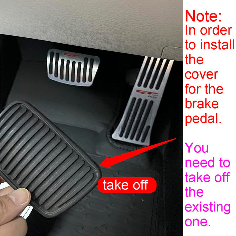 Aluminum Alloy Pedals Cover for K 5 2020 2021 2022 2023 2024 2025 Non-Slip Auto No Drilling Aluminum Brake and Accelerator Pedal Covers 2PCS(RED) Red1