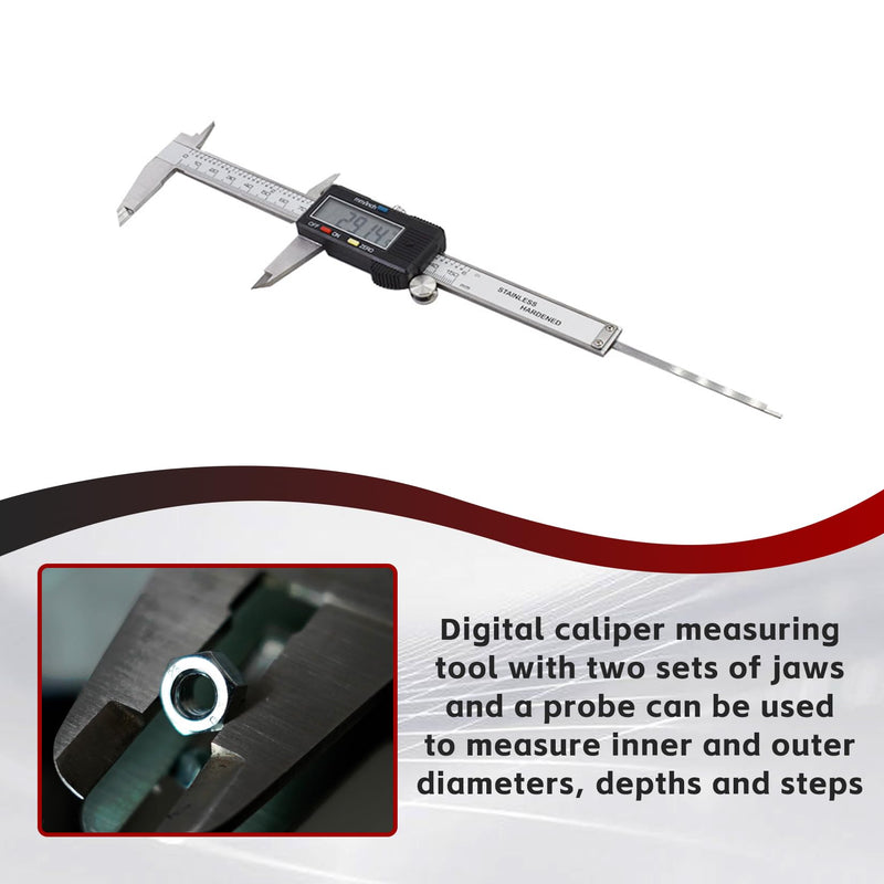 findmall Electronic Digital Caliper Stainless Steel Body with Large LCD Screen 0-6 Inches Inch/Millimeter