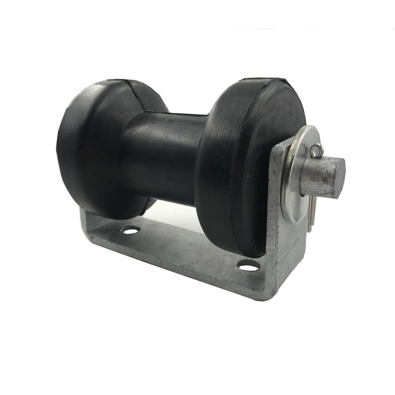 4" 5" Boat Trailer Stationary Spool Keel Roller Bracket Assembly for 2" 2.5" 3" Trailer Tongue Frame 4" roller for 2"-2.5"tongue