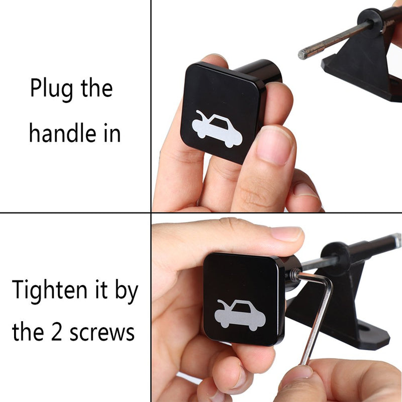 Hood Latch Release Handle Replacement for Civic CR-V 1997 to 2006 Element 2003 to 2011 Ridgeline 2006 to 2014 Black