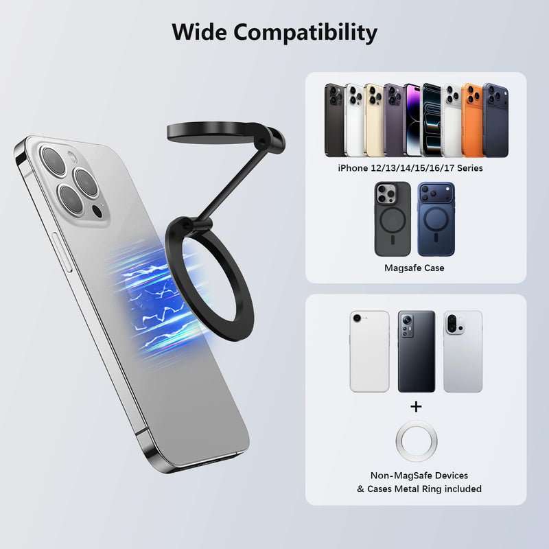 FPVtosky Adjustable Magnetic Phone Stand for DJI RC-N1/N2/N3 Controller, Compatible with DJI Lito 1/ X1/ Neo 2/ Mini 4K/ Flip/Mini 5 Pro/ 4 Pro/Air 3S Drone Remote Accessories