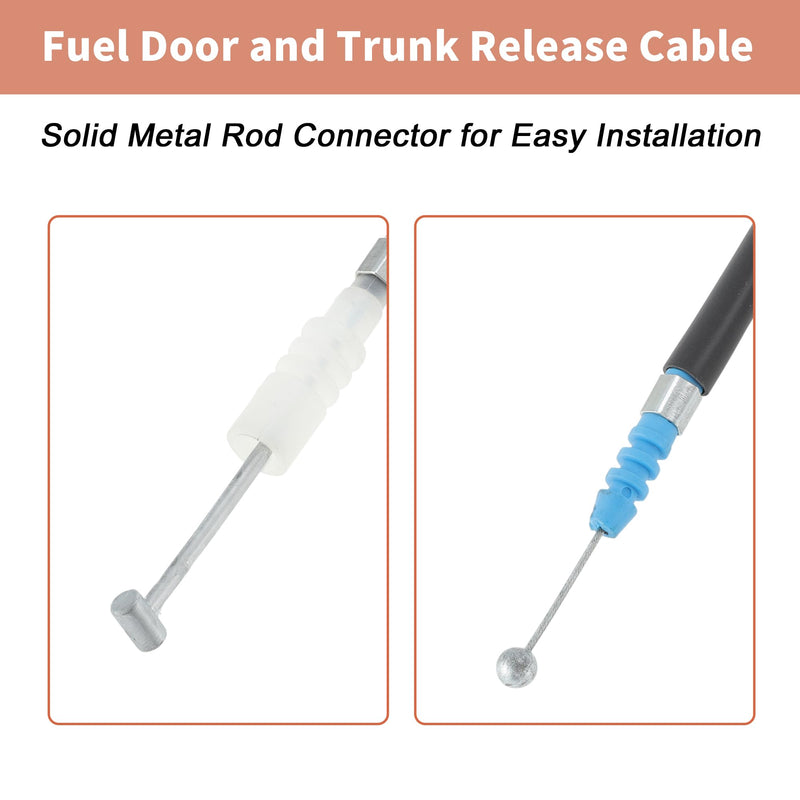 NO.912-779 Fuel Filler Door and Trunk Lid Release Cable for Honda Accord 2013 2014 2015 2016 2017 Trunk Door and Fuel Lid Latch Lock Release Cable No.74880T2FA01