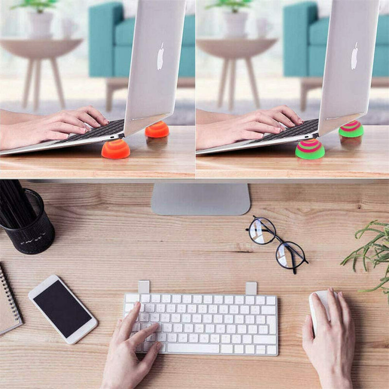 Arinda Laptop Cooling Pads Ball Cooler Universal Practical Notebook Skidproof Ball Yellow