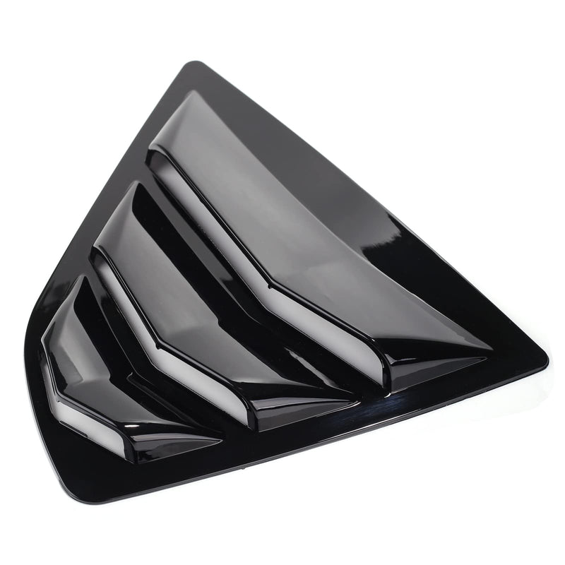 CKE Compatible with Toyota Camry 2024 2023 2022 2021 2020 2019 2018 Accessories Sporty Car Rear Side Window Louvers Air Vent Scoop Shades Cover Trim Blinds -Glossy Black (Not Fit 2025) Glossy Black