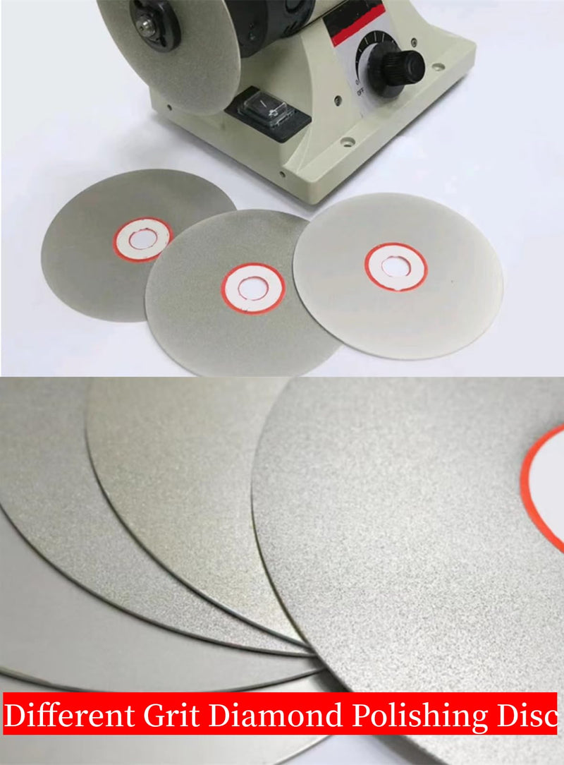 Diamond Flat Lap Disc Set 10 PCS, ENLAYER 4Inch Diamond Polishing Disc 80/100/200/400/600/800/1000/1500/2500/3000 Grit Wheel Lapping Grinding Disc Tool for Cutting or Sanding Stone and Glass