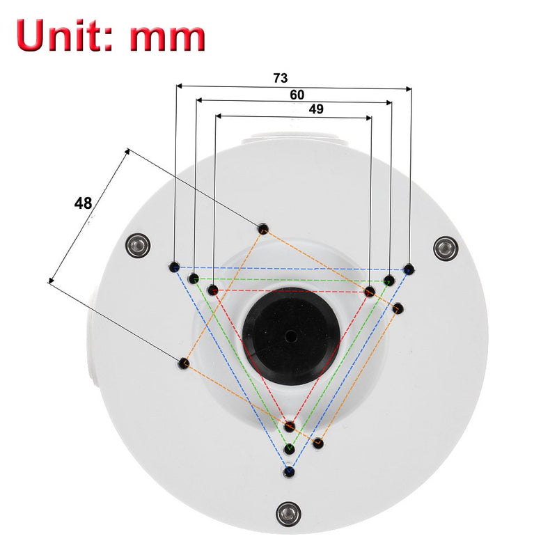 PFA130-E Water-Proof Junction Box for HDW4631C-A, HDBW4433R-ZS, HFW4431R-Z Dome Camera & Bullet Camera