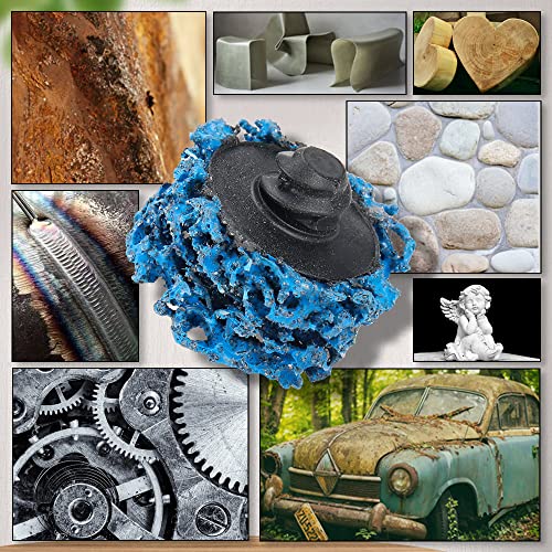 68Pcs 1 inch Quick Change Sanding Discs Set Fine Medium Coarse Grit Surface Conditioning Discs R Type Quick Change Disc with 1/4'' Shank Disc Pad Holder for Die Grinder Attachments