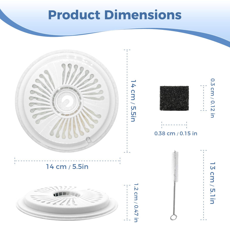 16 PCS Filter Unit 3.0 Pet Cat Kit Water Fountain Filters,Fit for E versweet Solo 2/Solo SE, E versweet 3 Pro/2S/3, Including Replacement Filters and Replaced Foam Pump Filter