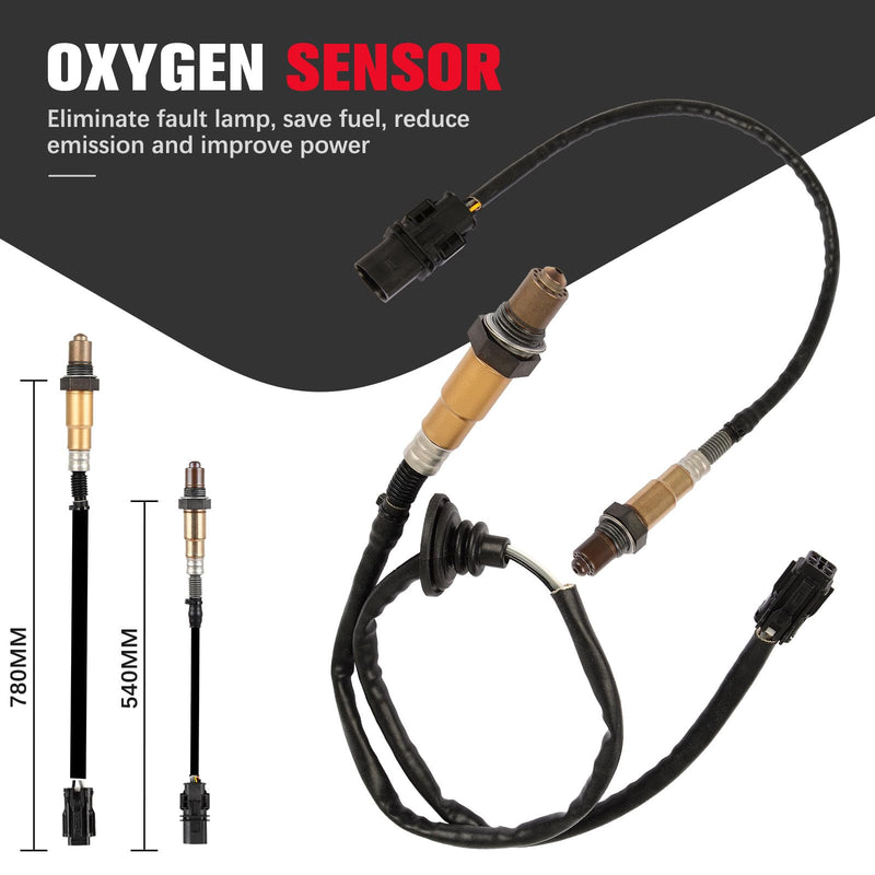 O2 Oxygen Sensor Upstream Downstream Compatible for Hyundai Elantra 1.8L L4 2011 2012 2013 2014 2.0L L4 2014 Except California Emission 234-5083 234-4550 2PCS