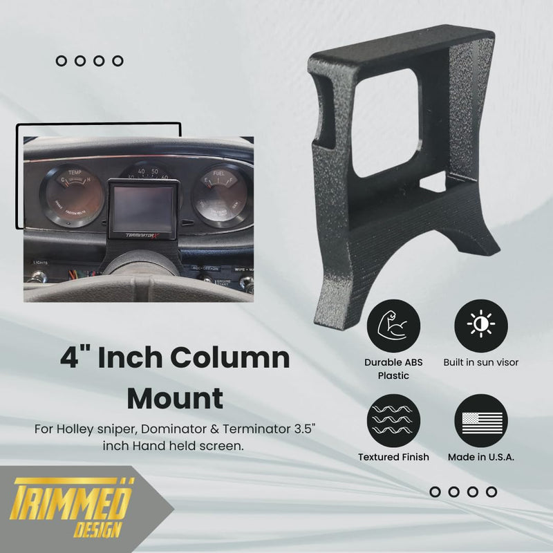 Generic Column Mount for Holley Snipper, Dominator and Terminator X 3.5"" Screen