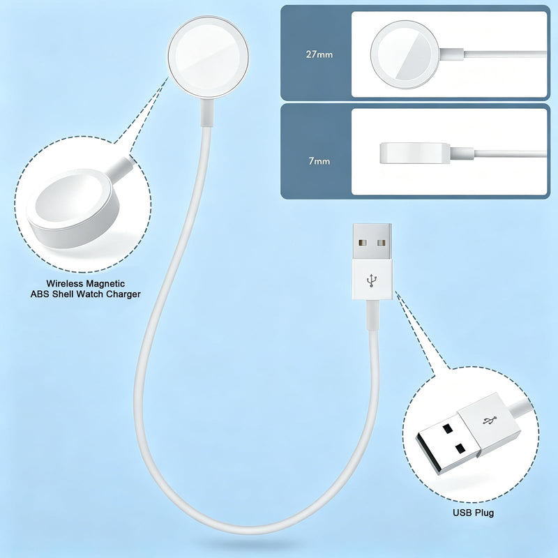 3𝐏𝐚𝐜𝐤 𝐔𝐩𝐠𝐫𝐚𝐝𝐞𝐝 for Apple Watch Charger,esbeecables 3.3FT Portable USB Magnetic Wireless Fast iWatch Charger Cable Compatible with iWatch Ultra/Series 11/10/9/8/7/6/SE/SE2/5/4/3/2/1