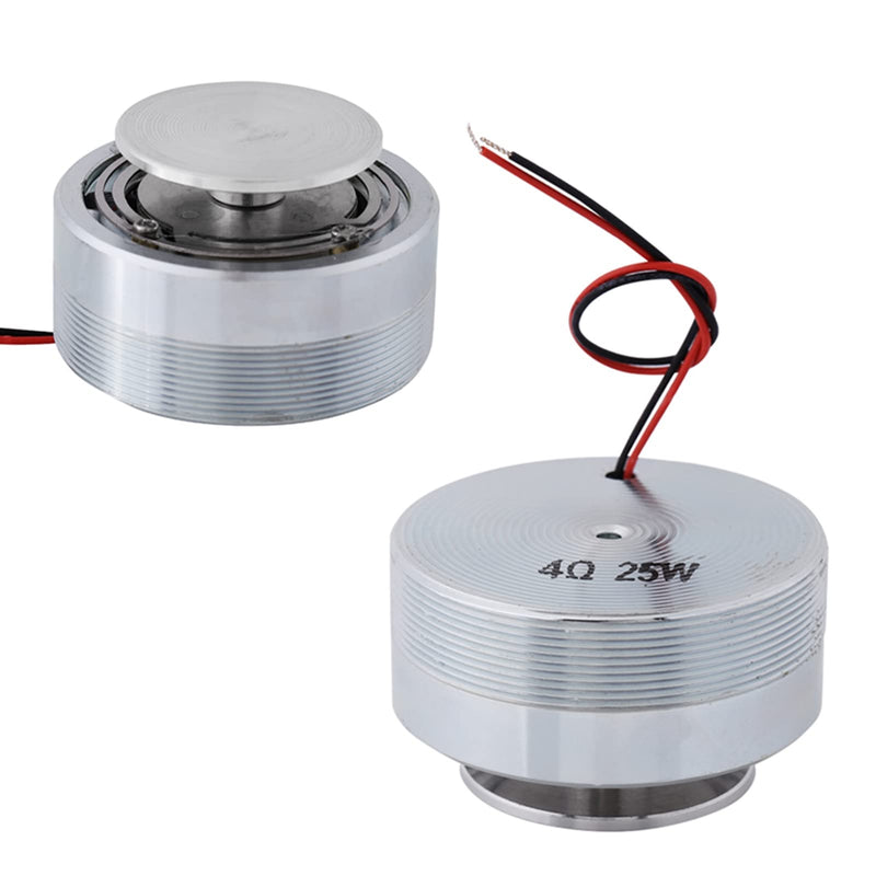 50MM 2 Inch Resonance Speaker Vibration Speaker Moving Coil Full Range 4 Ohm 25W Strong Bass 20Hz to 20kHz for Laptop Phone MP3 CD Audio Playback (8Ω 20W) 8Ω 20W
