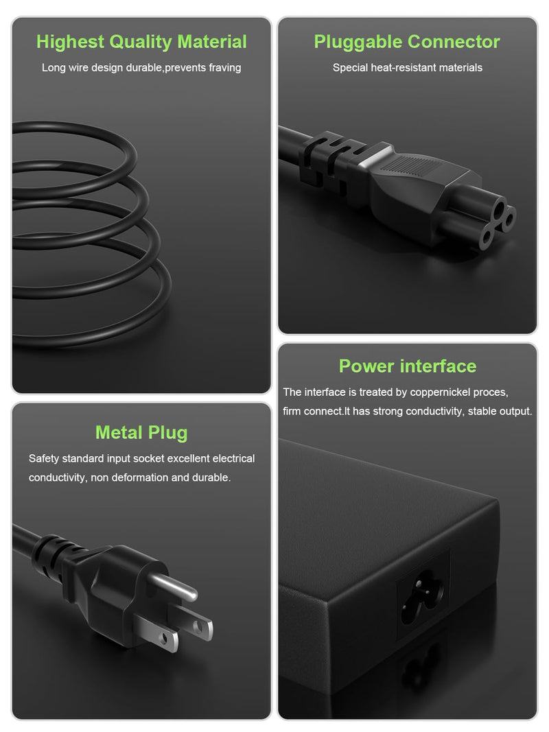180W Charger Compatible with Dell Dock WD15 WD19 WD19S WD19TB WD22TB4 SD25 WD25 D6000 TB15 TB16 K16A SD25TB4 Business Thunderbolt/Universal Docking Station