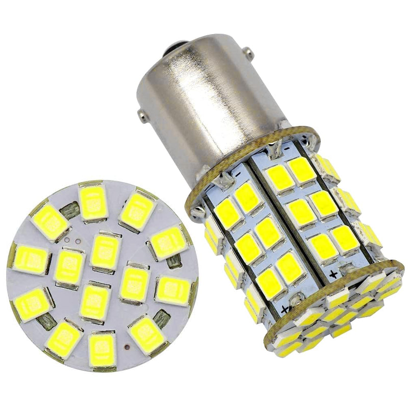 GRV Ba15s 1156 1141 LED Bulb 4W 56-2835SMD Super Bright AC/DC12V-24V 40W Halogen Replacement for RV Trailer Camper Motorhome Interior Lights Cool White Pack of 6 Pack of 6 (4Watt)