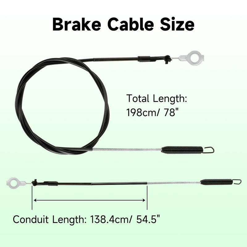133-1998 Brake Cable Compatible with Toro Timemaster 30" Self Propelled Gas Push Lawn Mower, Blade Engagement Cable Replacement for Toro 21199 21200 20976 20978 Walk Behind Lawnmower Parts