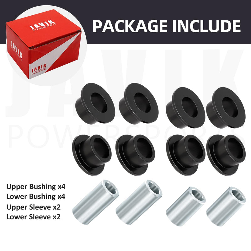 Front Shock Bushing Sleeve Kit for Polaris RZR 800 570 Sportsman 550 850 1000 Scrambler 850
