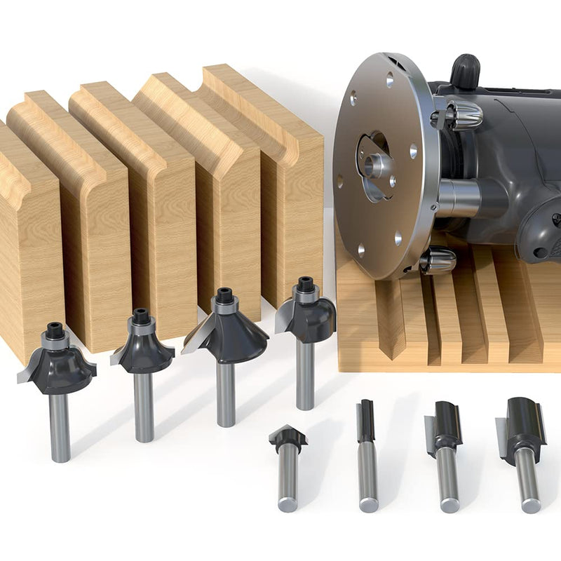 Tungsten Carbide Router Bits Set 1/4 Inch Shank Router Bit Set 1/4 Inch Shank 1/4 Shank